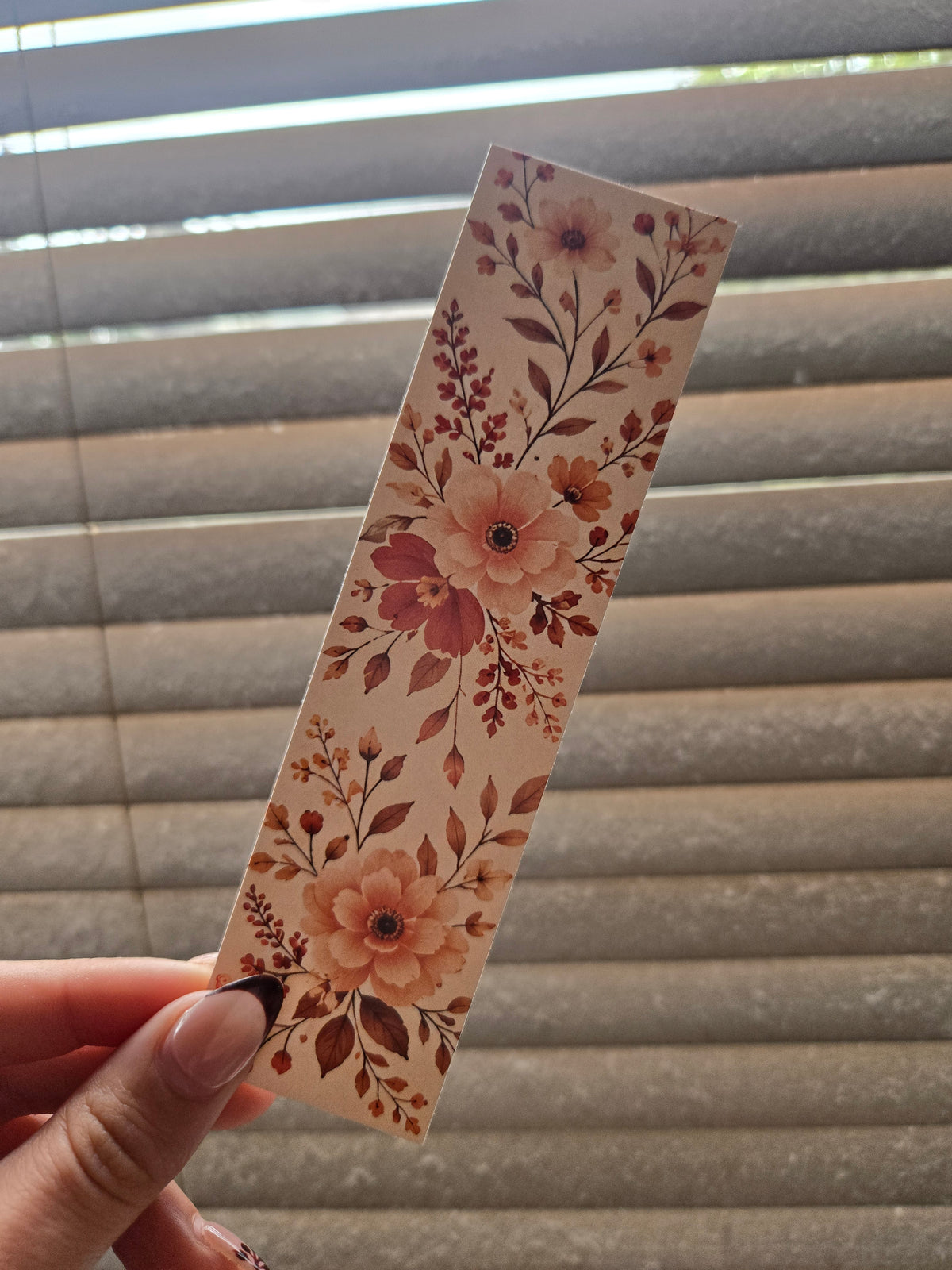 🌸 Autumn Bloom Bookmark
