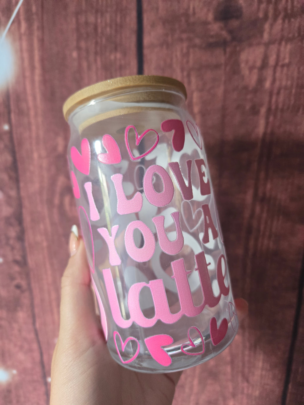 I Love You A Latte Glass Tumbler – Perfectly Imperfect