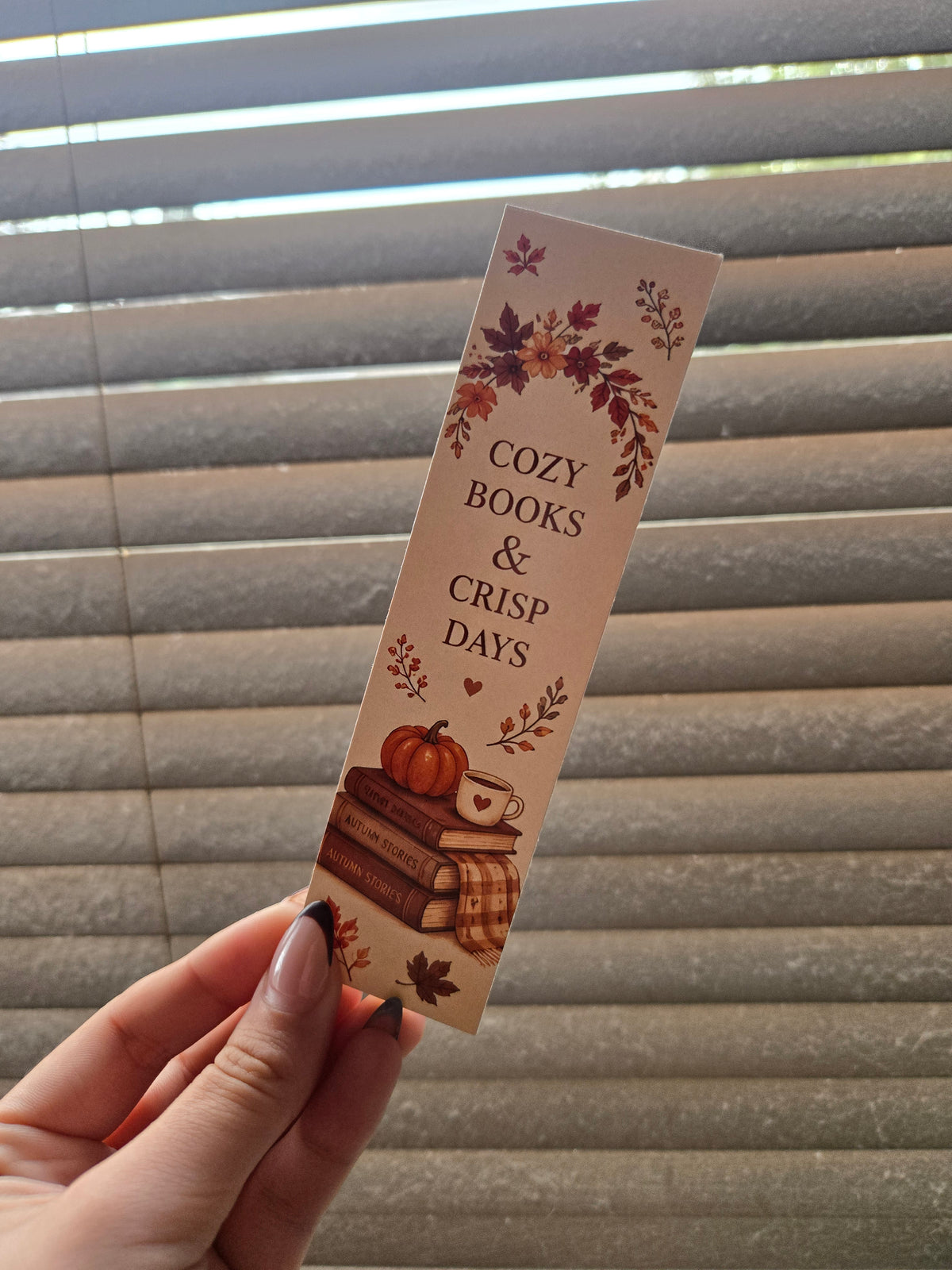 🍂 Cozy Books & Crisp Days Bookmark