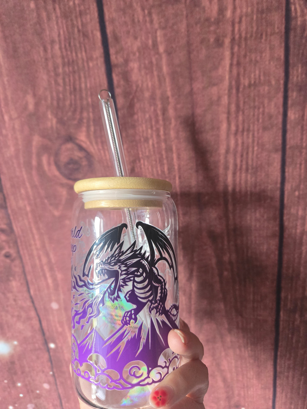 In a World of Sheep, Be a Dragon Glass Tumbler
