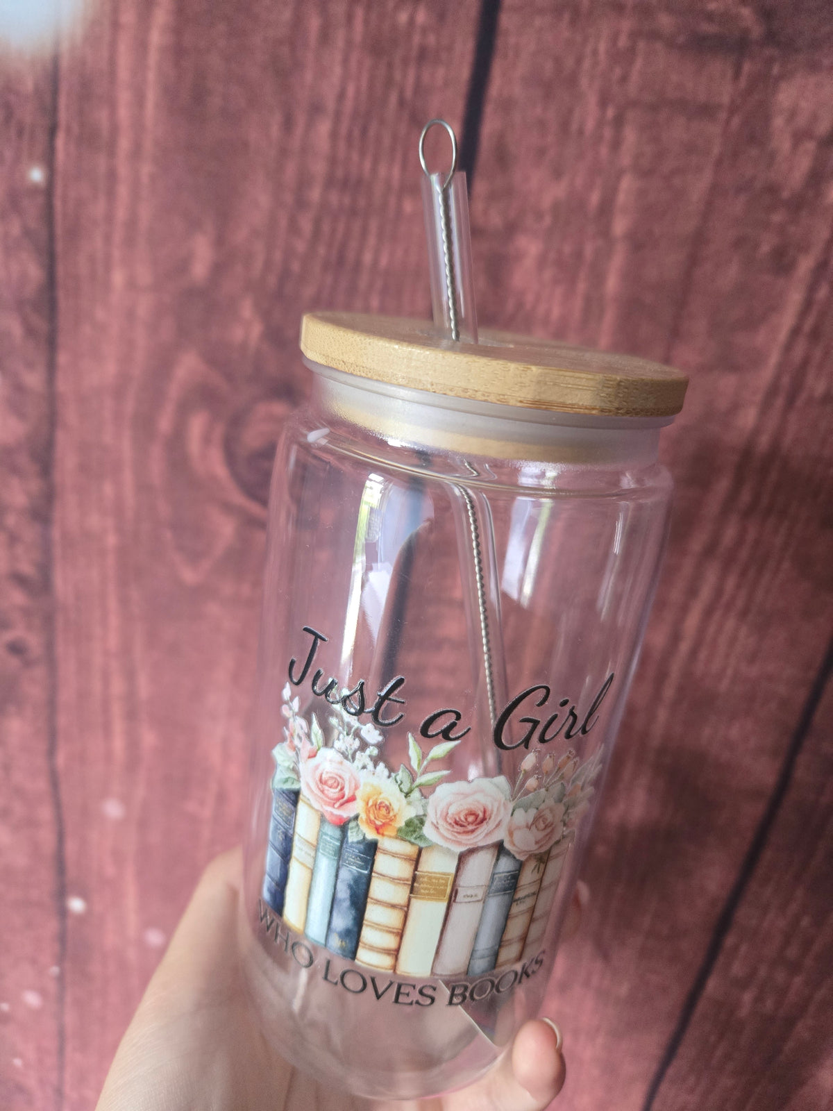 Just a Girl Who Loves Books plastic Tumbler