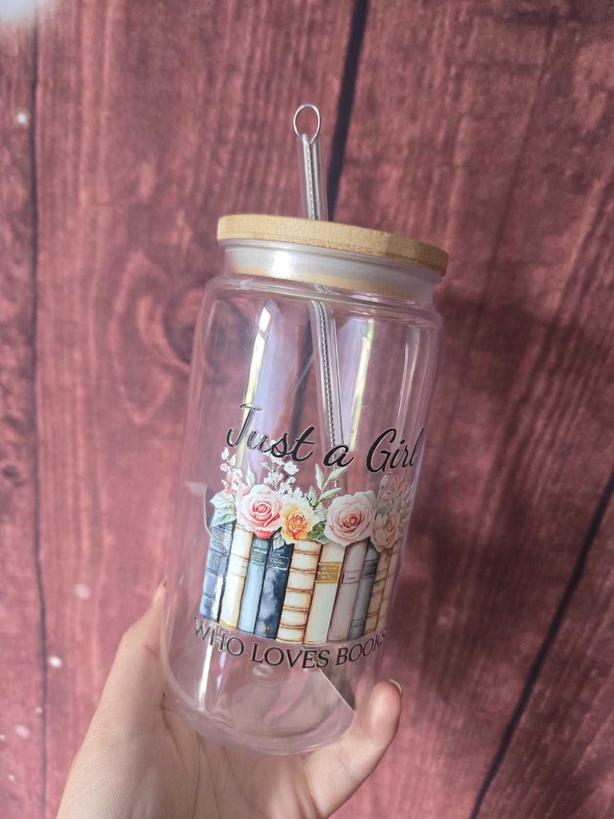 Just a Girl Who Loves Books plastic Tumbler