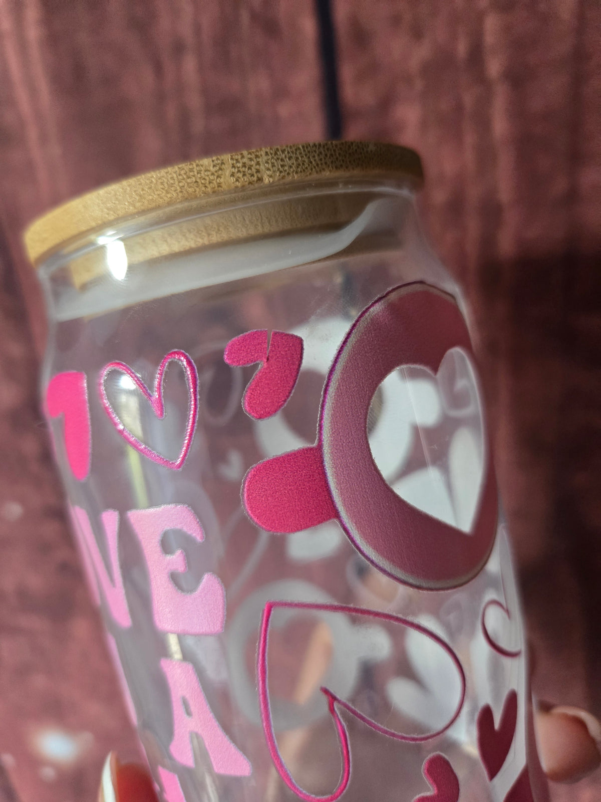 I Love You A Latte Glass Tumbler – Perfectly Imperfect