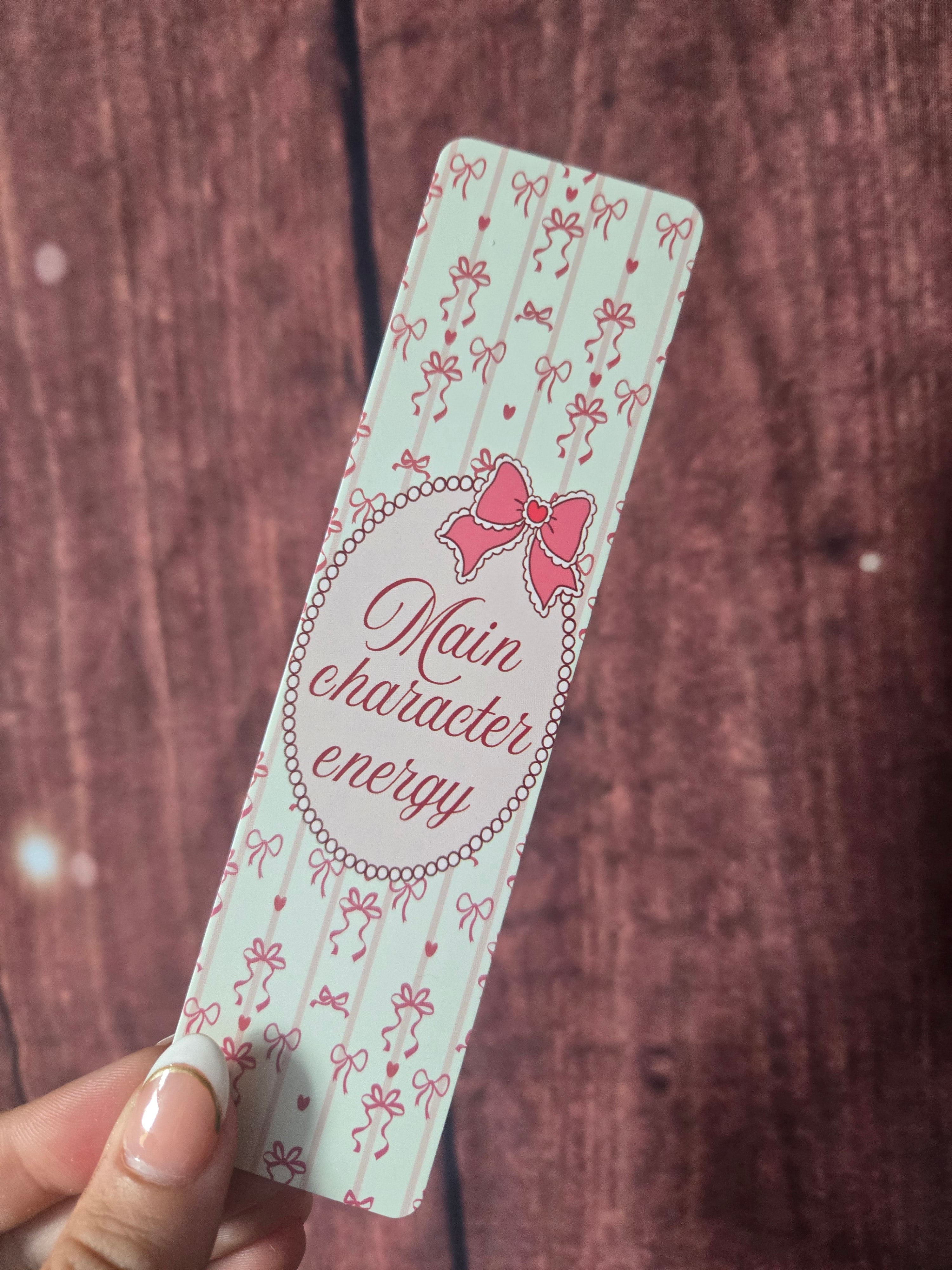 Main Character Energy Bookmark