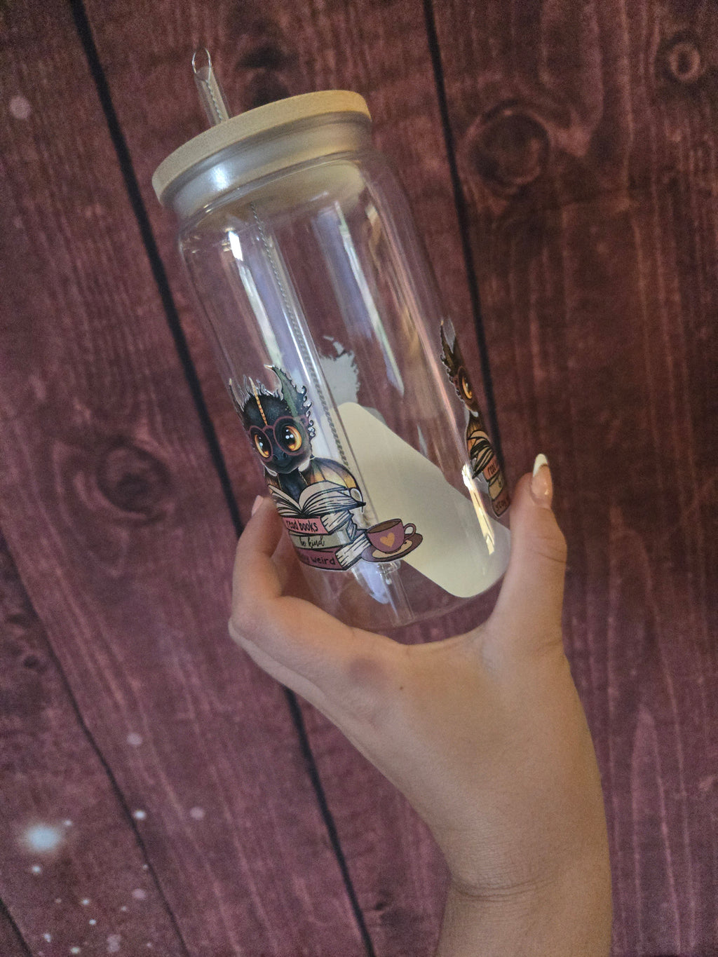 Read Books, Stay Weird – Dragon Bookish Tumbler