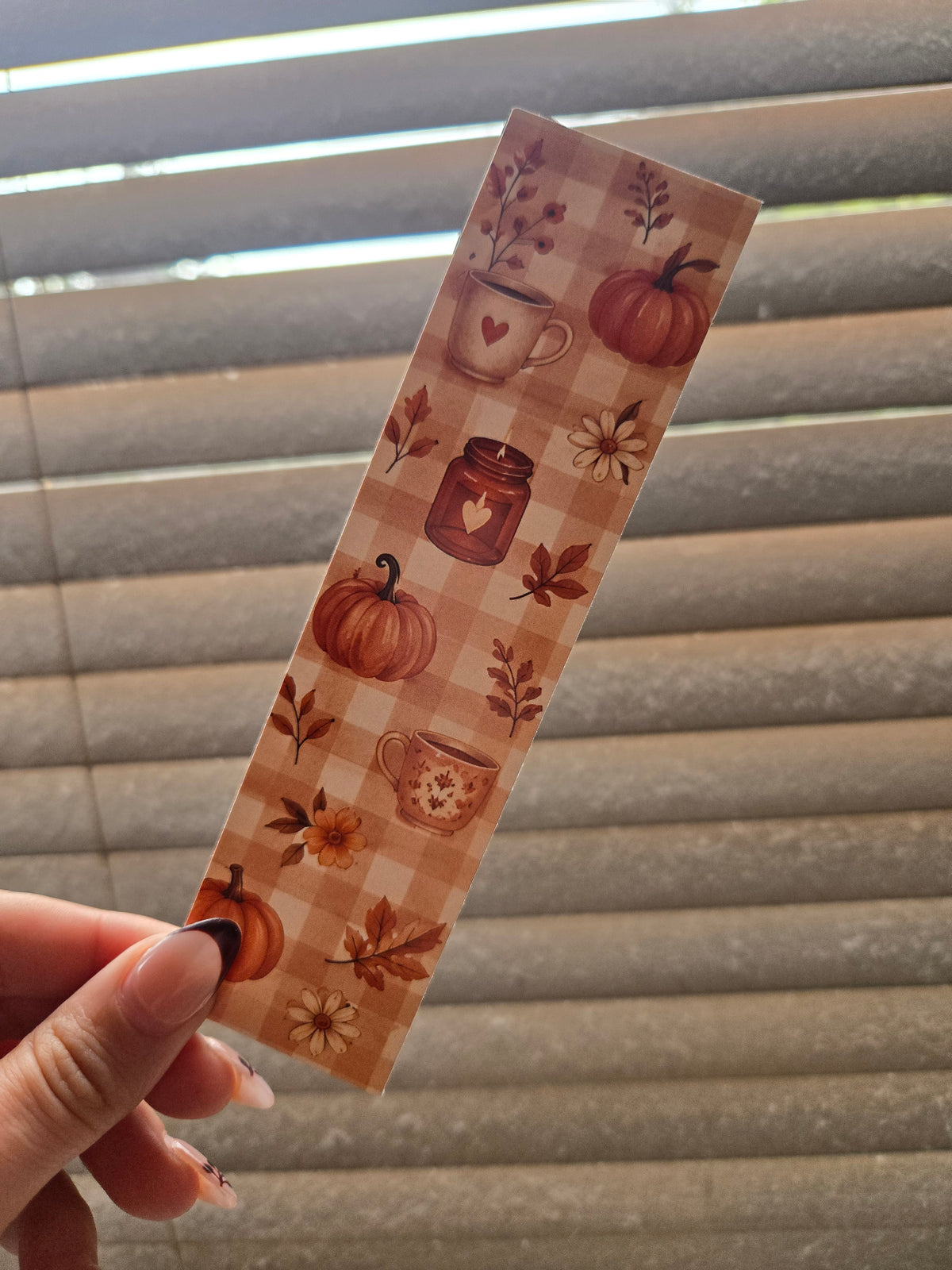 🍂 Pumpkin Spice & Cosy Nights Bookmark