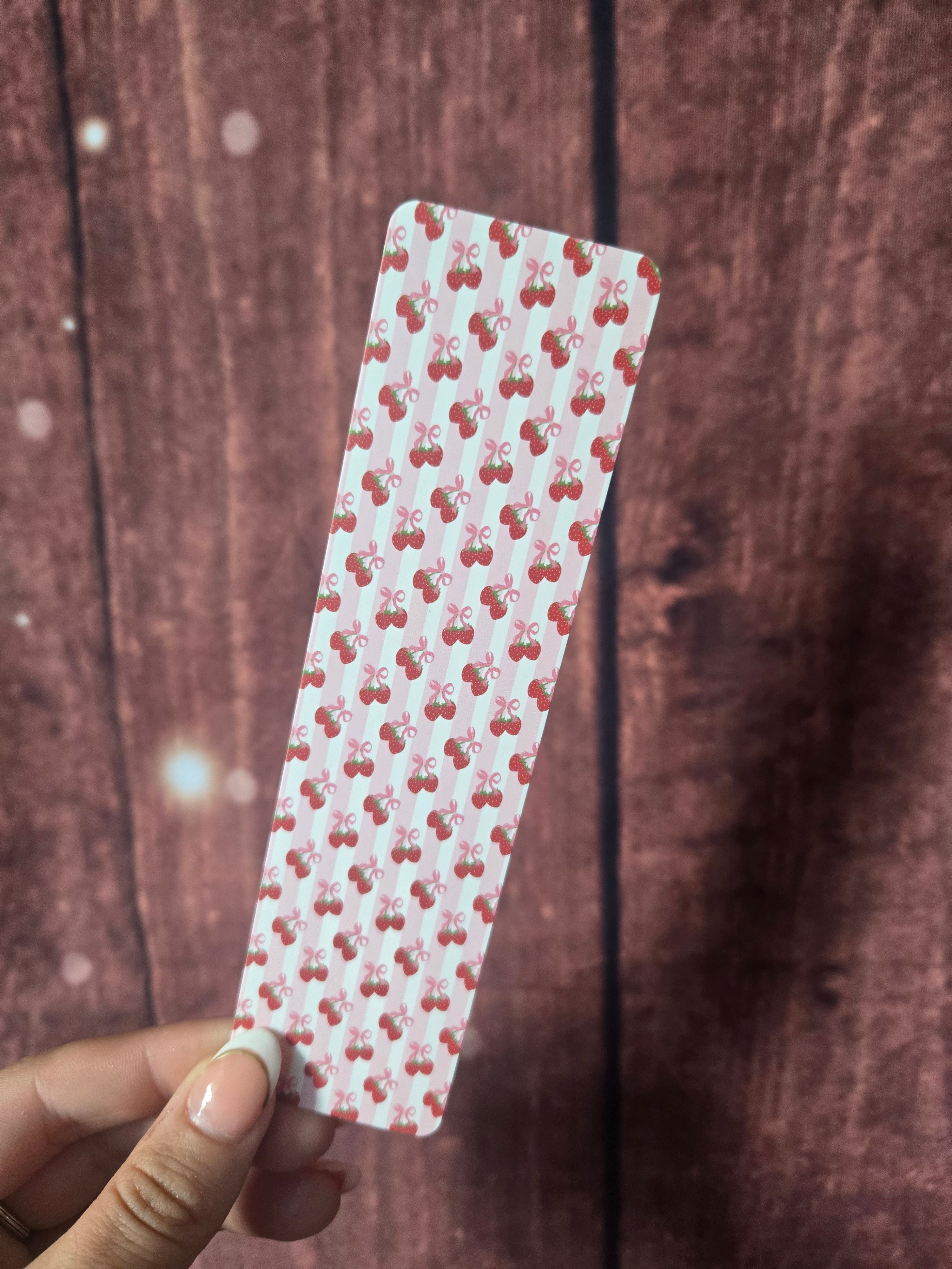 Strawberries & Bows Bookmark