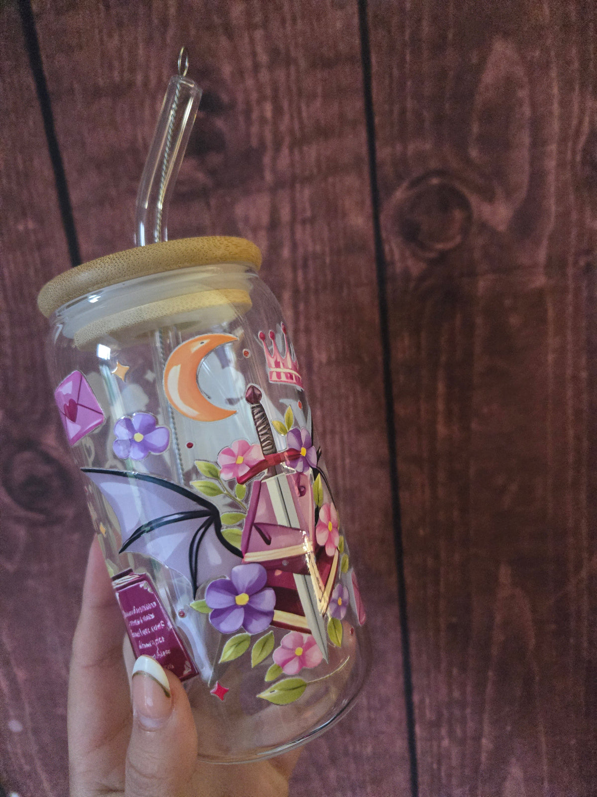 Romantasy Reader – Glass Bookish Tumbler