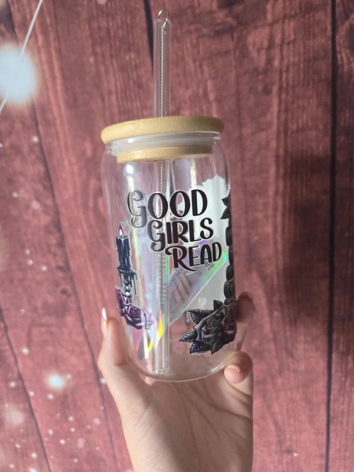 Good Girls Read Bad Books Glass Tumbler