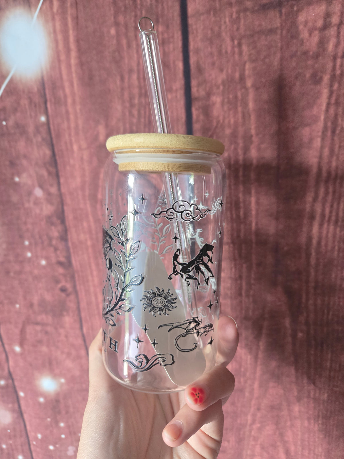 Dragon Rider Fantasy Glass Tumbler