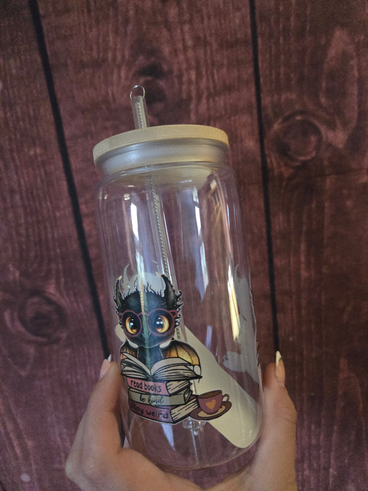 Read Books, Stay Weird – Dragon Bookish Tumbler