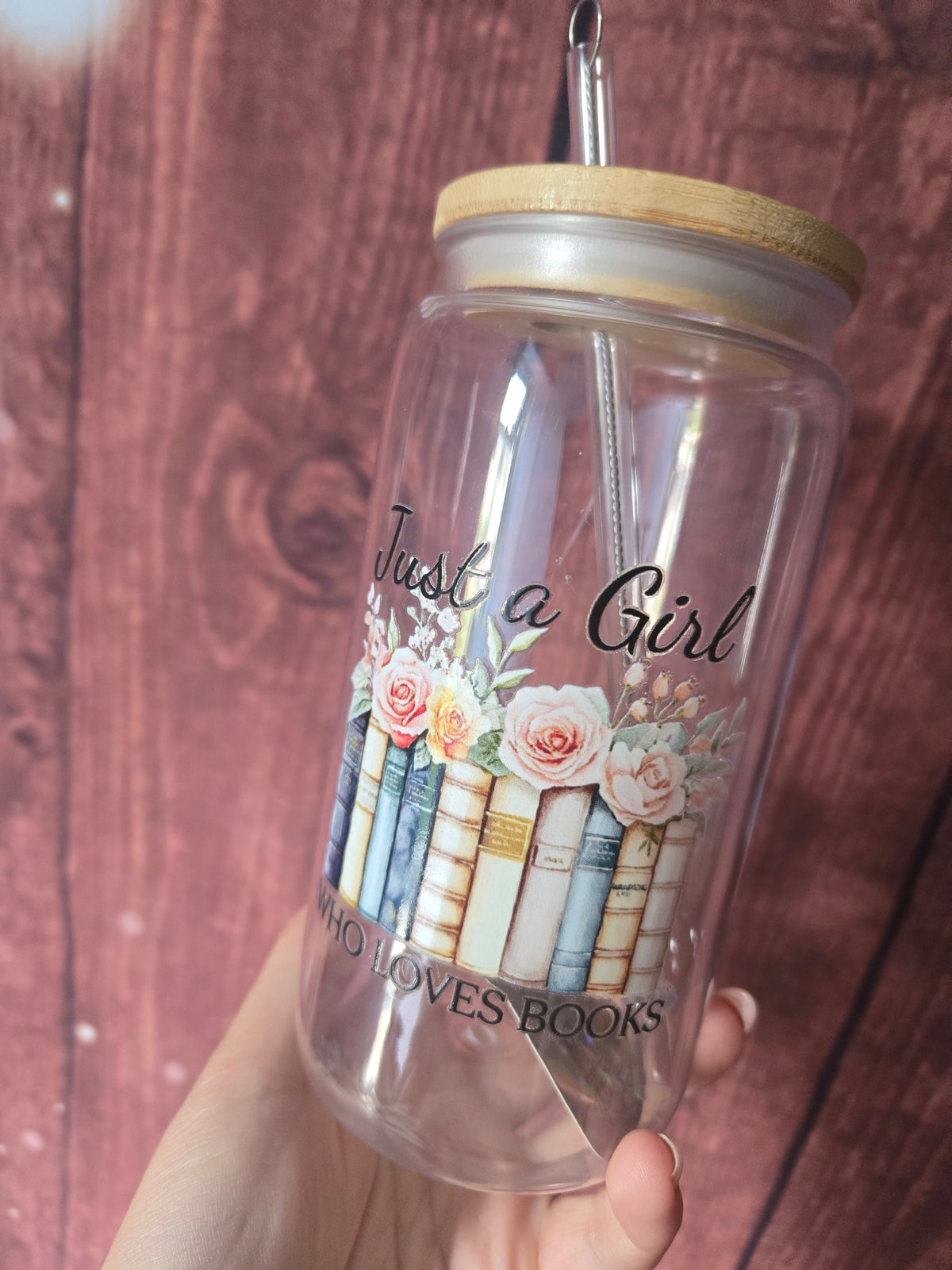 Just a Girl Who Loves Books plastic Tumbler