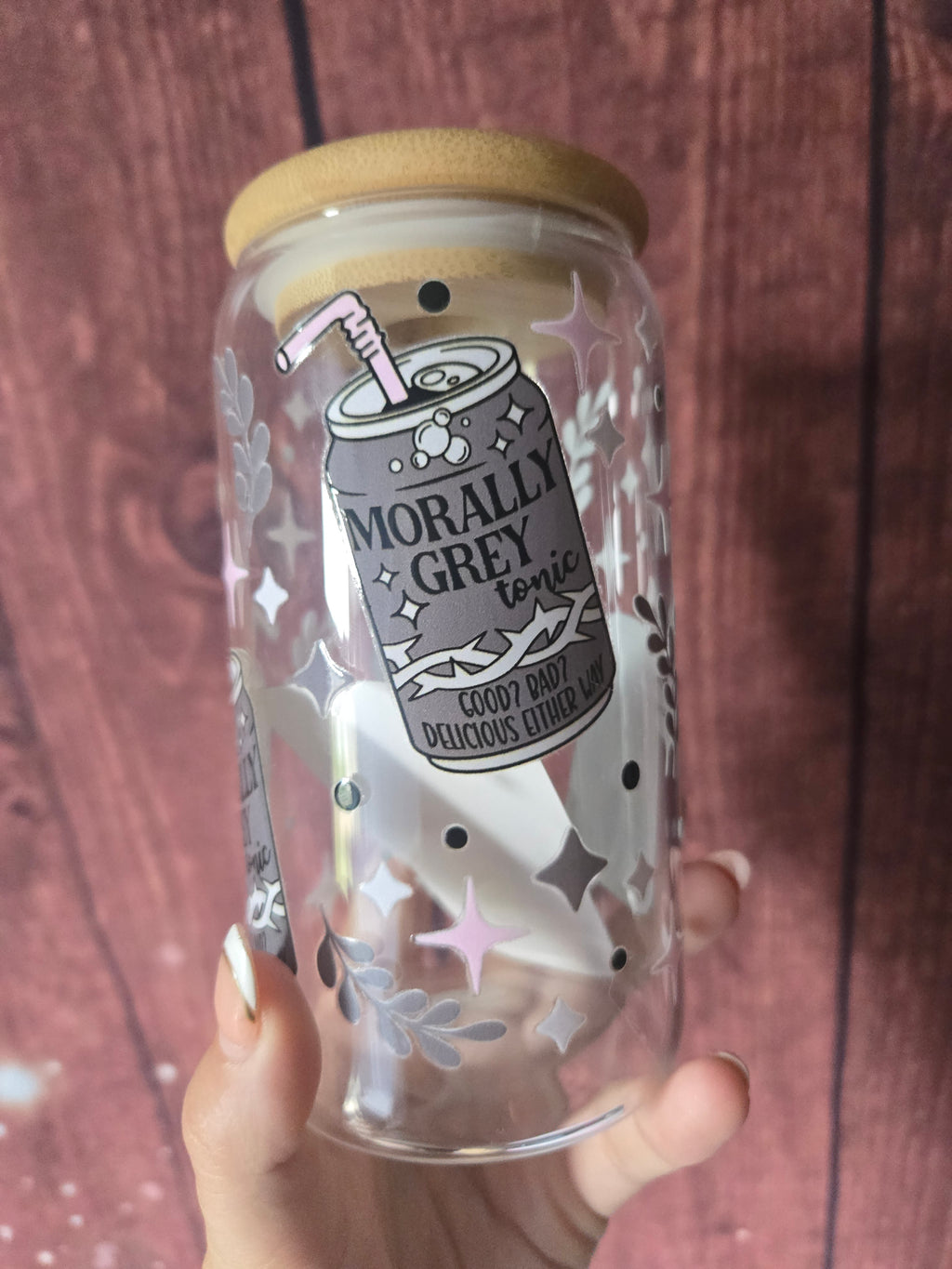Morally Grey Tonic Glass Tumbler