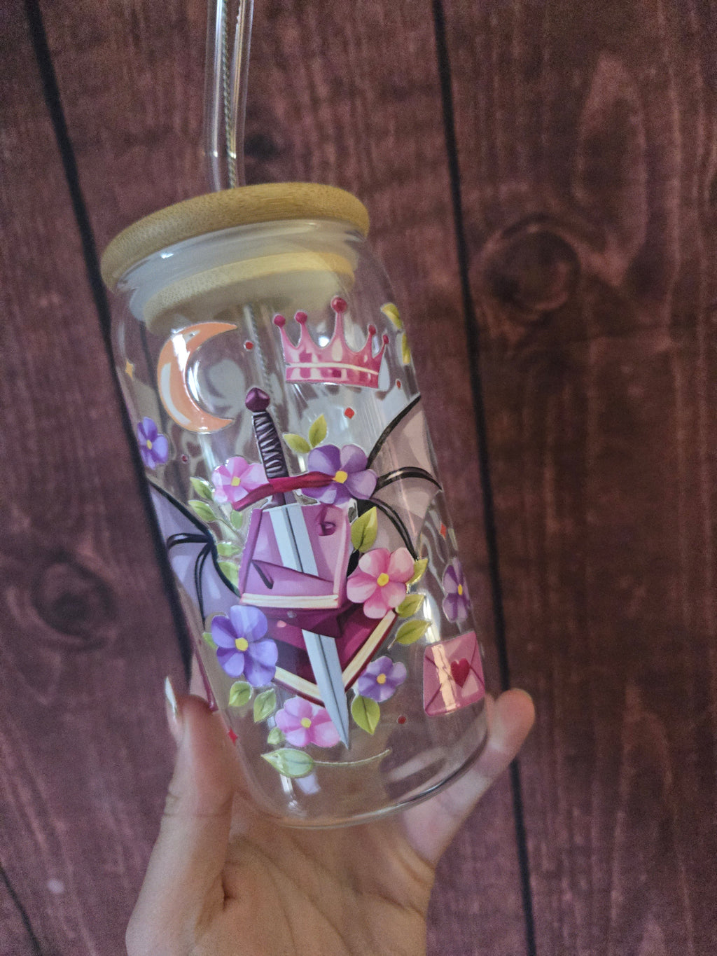 Romantasy Reader – Glass Bookish Tumbler