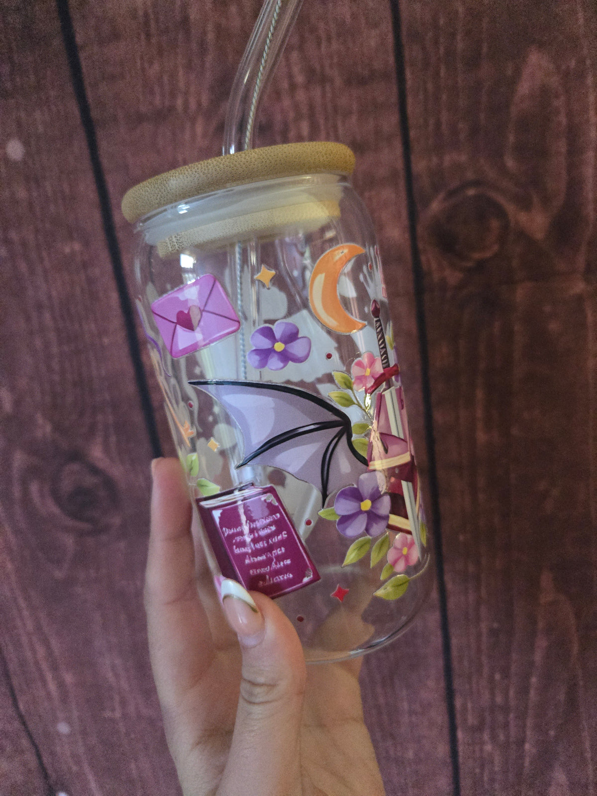 Romantasy Reader – Glass Bookish Tumbler