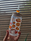 🥧 Autumn Treats Glass Tumbler