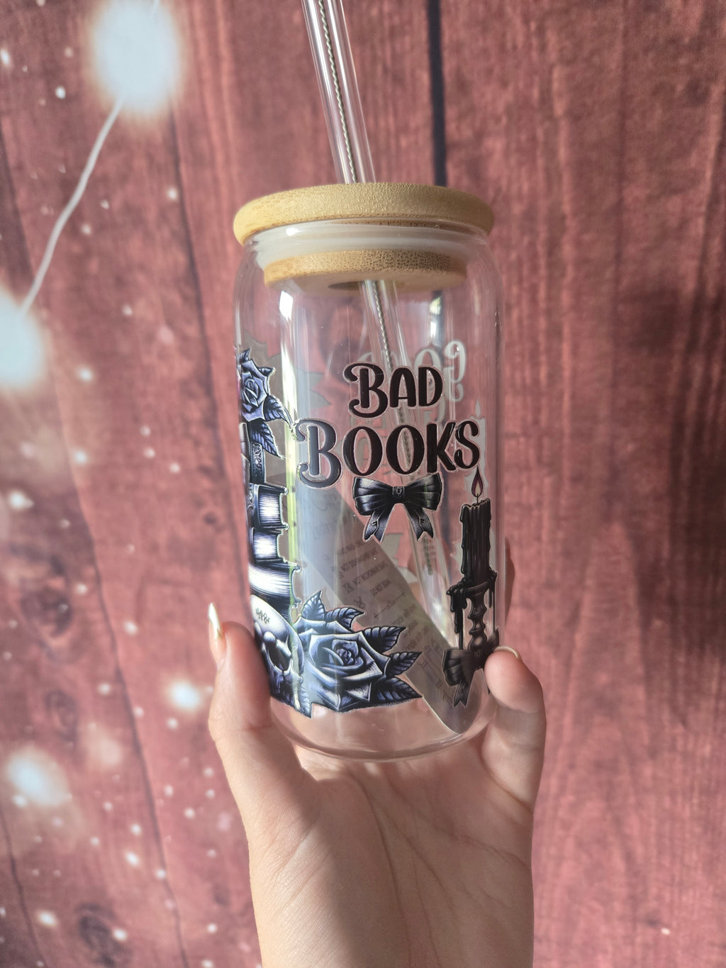 Good Girls Read Bad Books Glass Tumbler