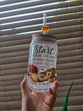 📚 Start Where You Are Glass Tumbler