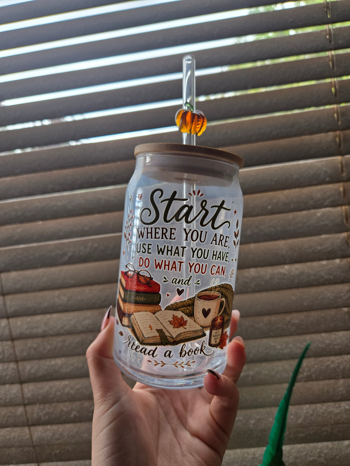 📚 Start Where You Are Glass Tumbler