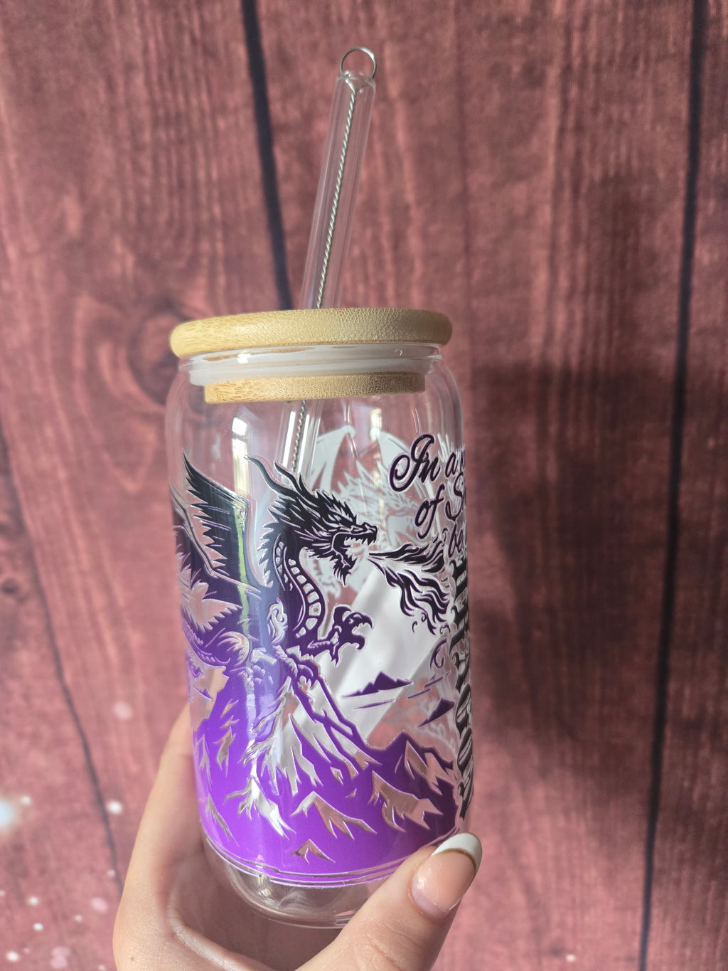 In a World of Sheep, Be a Dragon Glass Tumbler