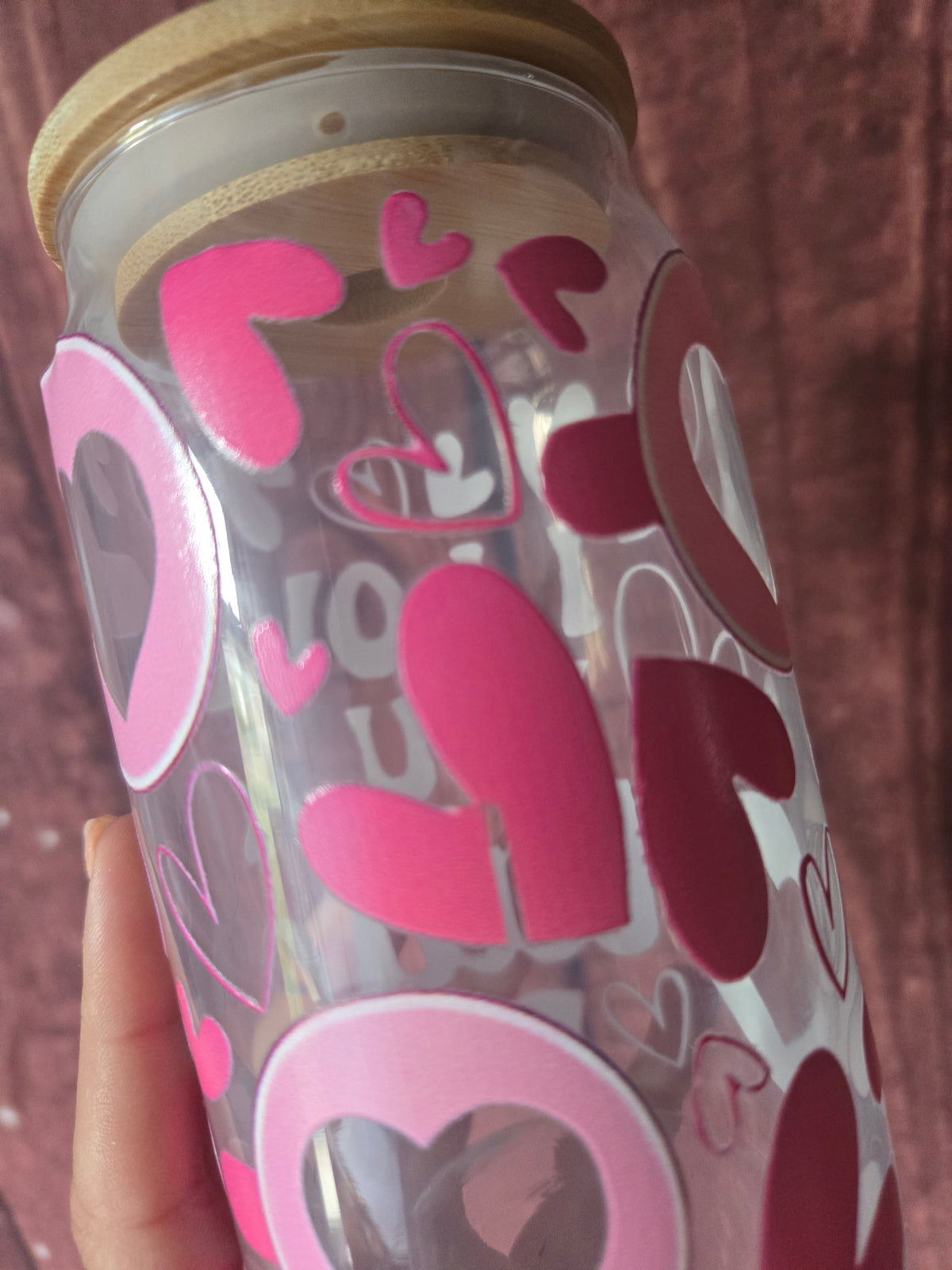 I Love You A Latte Glass Tumbler – Perfectly Imperfect
