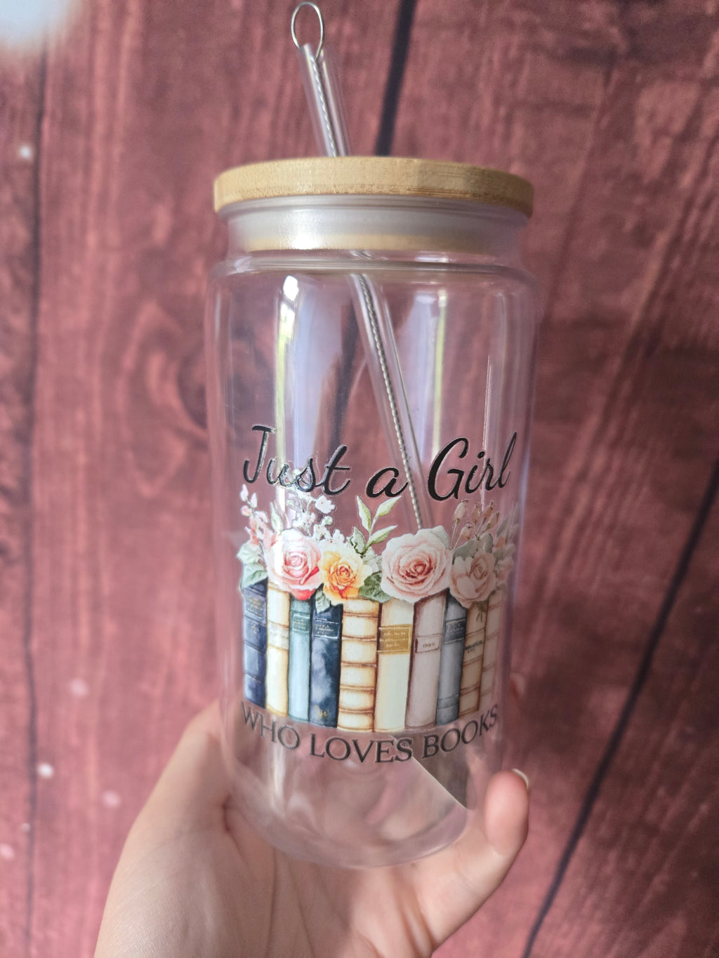 Just a Girl Who Loves Books plastic Tumbler