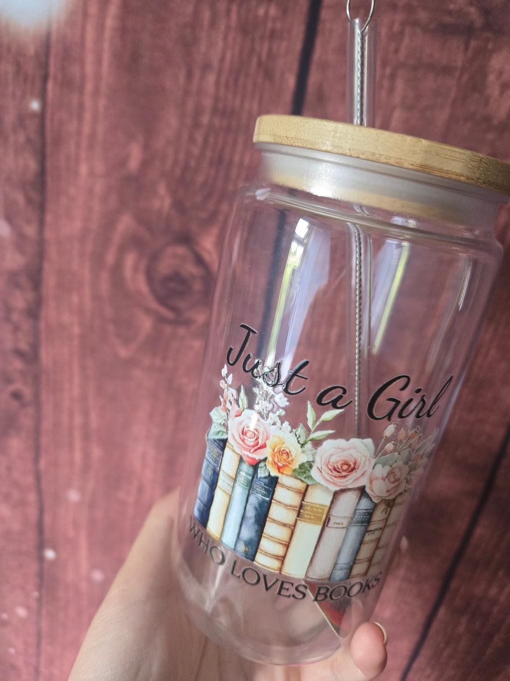 Just a Girl Who Loves Books plastic Tumbler