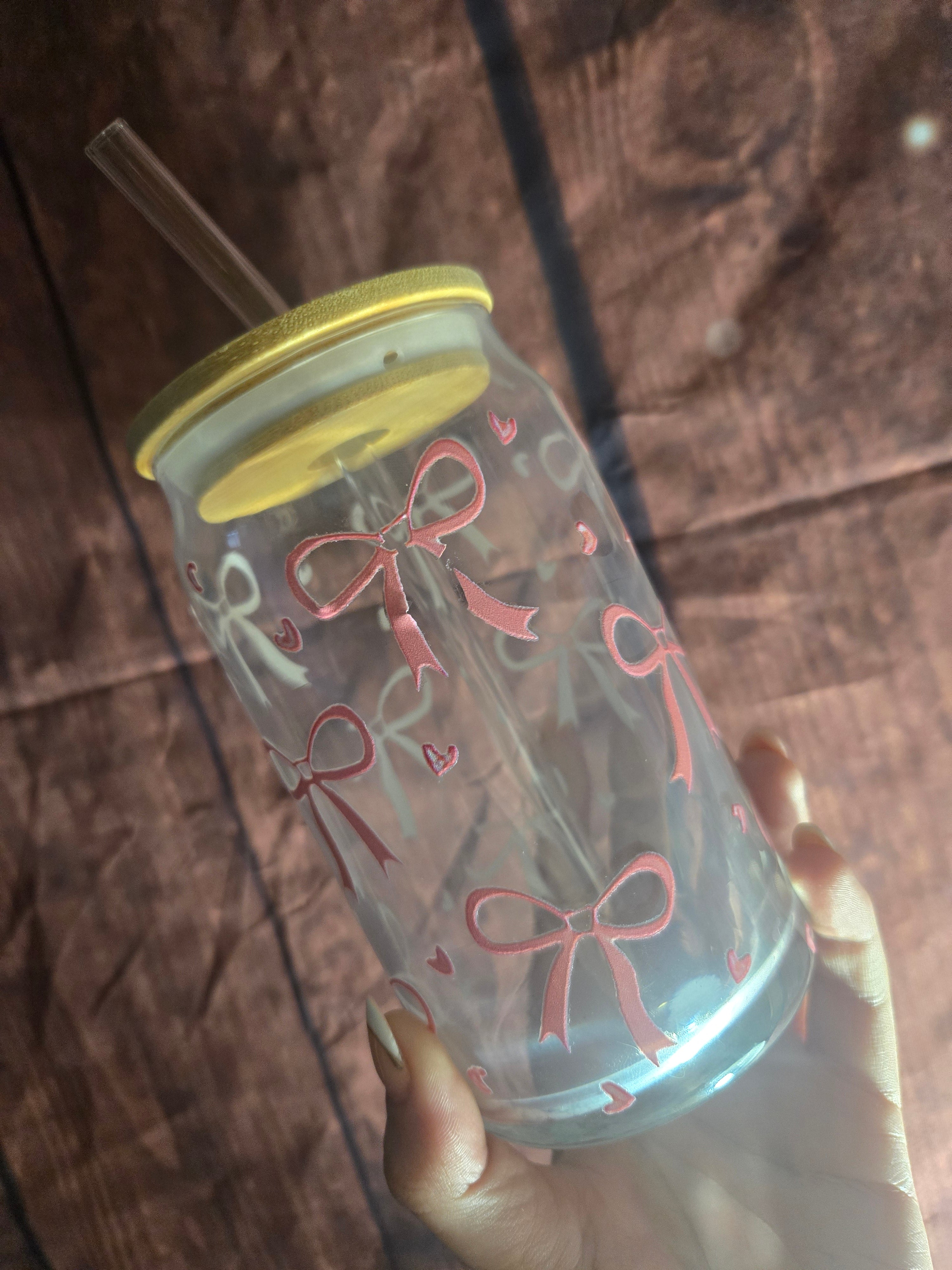 Second Chapter: Coquette Bows Glass Tumbler